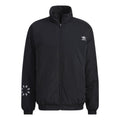 Men's adidas originals Bold Jacket Logo Printing Sports Padded Jacket Black HE6611