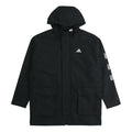 adidas Cny Jkt Top Sports Training Printing hooded Fleece Lined Woven Jacket Black H37917