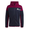 adidas Zne Fz Colorblock Sports Loose Hooded Jacket Blue GM6535