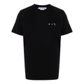 Men's Off-White Solid Color Caravaggio Arrow Short Sleeve Black T-Shirt OMAA027C99JER0051001