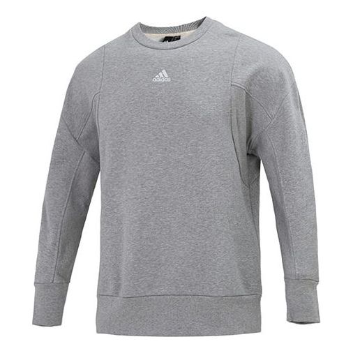 Men's adidas Internal Crew Round Neck Long Sleeves Pullover Gray HB6560