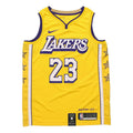 Nike NBA City limited SW Fan Edition 19-20 Season Lakers LeBron James 23 Jersey 'Yellow' AV4646-729