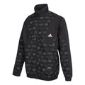 adidas Logo Printing Athleisure Casual Sports Jacket Black HE7474