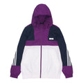 adidas neo M SS WRMLN WB Colorblock Sports Windbreaker Jacket White Purple FN6537