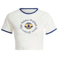 (WMNS) adidas Originals Graphics Crop T-shirt Asia Sizing 'White' JG8058