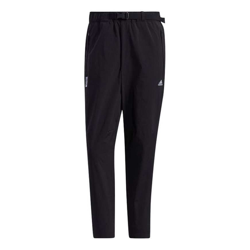 adidas Wj Pnt Wv Lt Series Woven Solid Color Casual Sports Pants Black GP0871