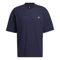 adidas M City Loose T Solid Color Logo Round Neck Short Sleeve Navy Blue HC9973