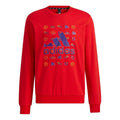 Men's adidas Cny Gfx Swt Un Logo Printing Round Neck Pullover Sports Red GQ8839