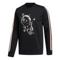 adidas Decorate Cr Basketball Casual Sports Stripe Round Neck Black GU0507
