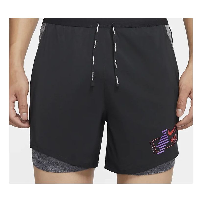 Nike FLEX STRIDE FUTURE FAST 2-IN-1 Running Shorts Black CU5475-010