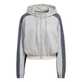 (WMNS) adidas Hyperglam French Terry Hooded Jacket Asia Sizing 'Grey' HZ9668