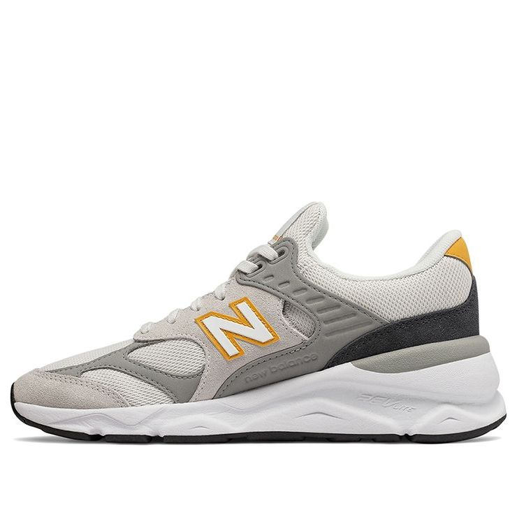 (WMNS) New Balance X-90 GreyWhite GreyWhite 'Gray White Yellow' WSX90RPB