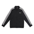 adidas Knit Stand Collar Loose Windproof Sports Logo Jacket Black DQ3070