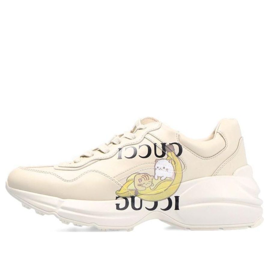 (WMNS) Gucci Bananya x Rhyton 'White Yellow' 659408-2SH00-9522