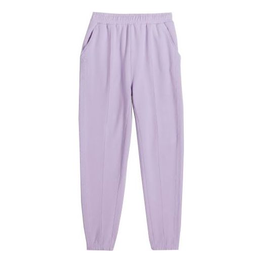 adidas originals x IVY PARK Crossover Casual Solid Color Bundle Feet Sports Pants/Trousers/Joggers Purple H61693