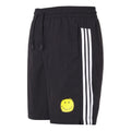 adidas neo M Smly Shorts Smiling Face Printing Stripe Sports Black GP5786
