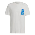 Men's adidas originals Logo Pattern Printing Casual Round Neck Short Sleeve White T-Shirt HC7186
