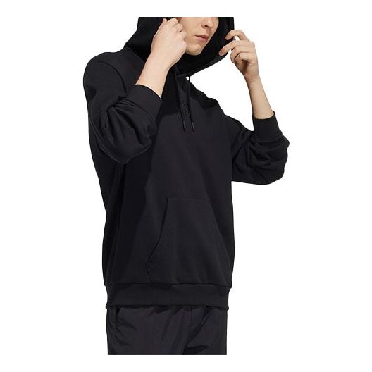 Men's adidas neo Solid Color Long Sleeves Black H14214