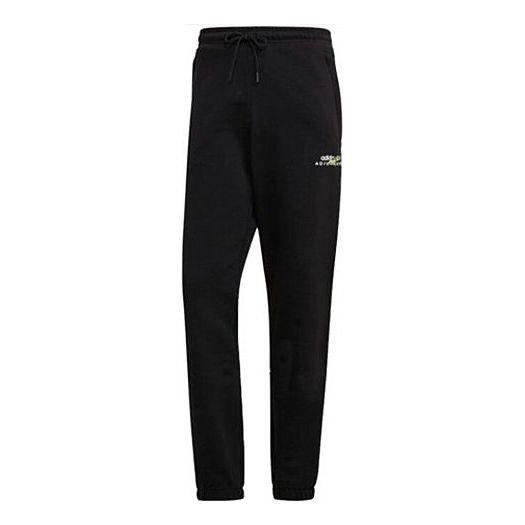 adidas originals Running Training Stay Warm Lacing Casual Sports Pants Black GN2334